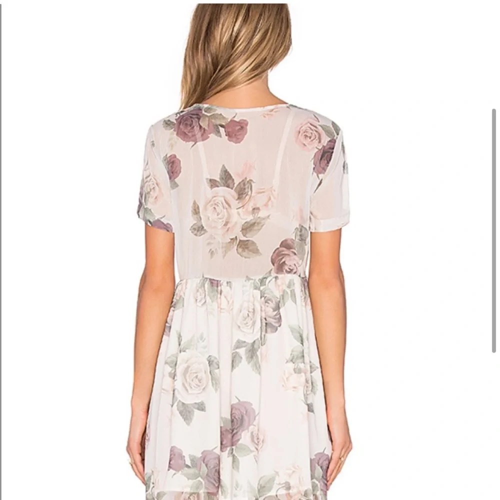 ANINE BING • Cream floral mini dress • Small - Picture 2 of 10